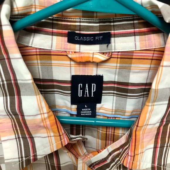 💙 Gap Plaid Casual Button Down - Picture 3 of 3
